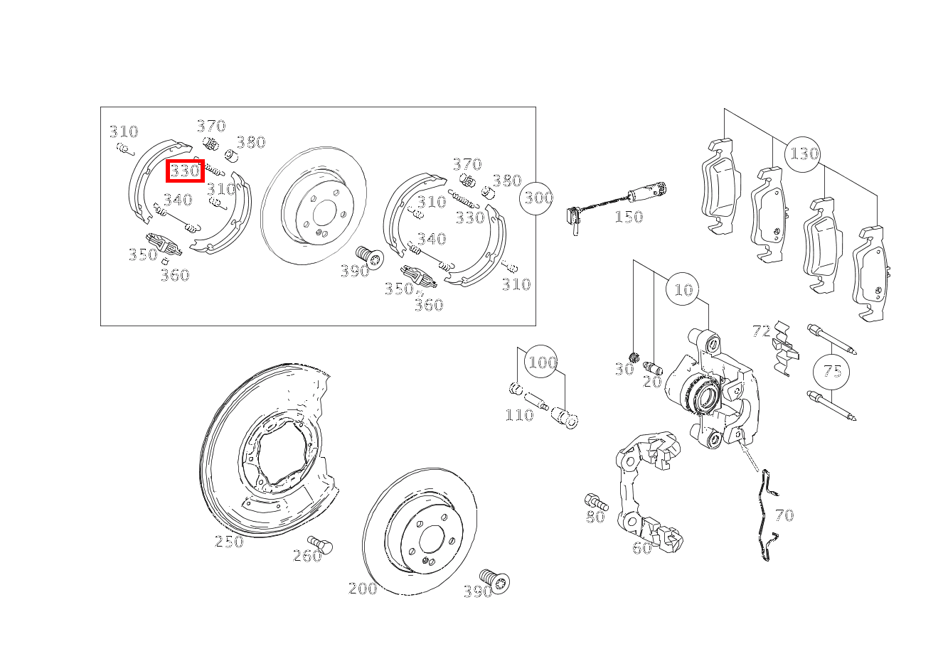 Zugfeder BREMSBACKENRUECKHOLUNG E 350 4MATIC Limousine BCA 212 Zugfeder BREMSBACKENRUECKHOLUNG E 350 4MATIC Limousine BCA 212