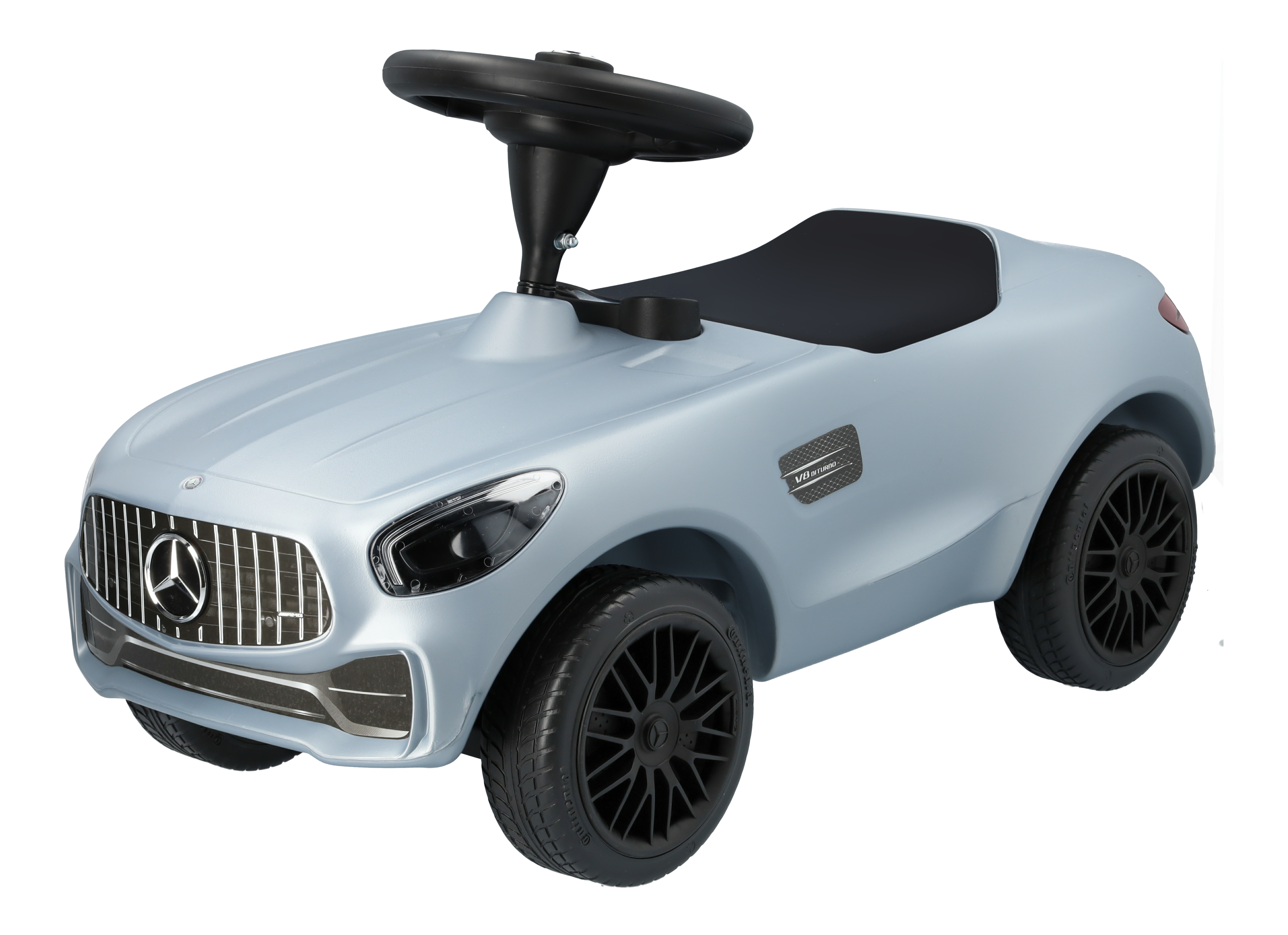 Mercedes-Benz -  Kinderrutscher Bobby-AMG GT, silberfarben