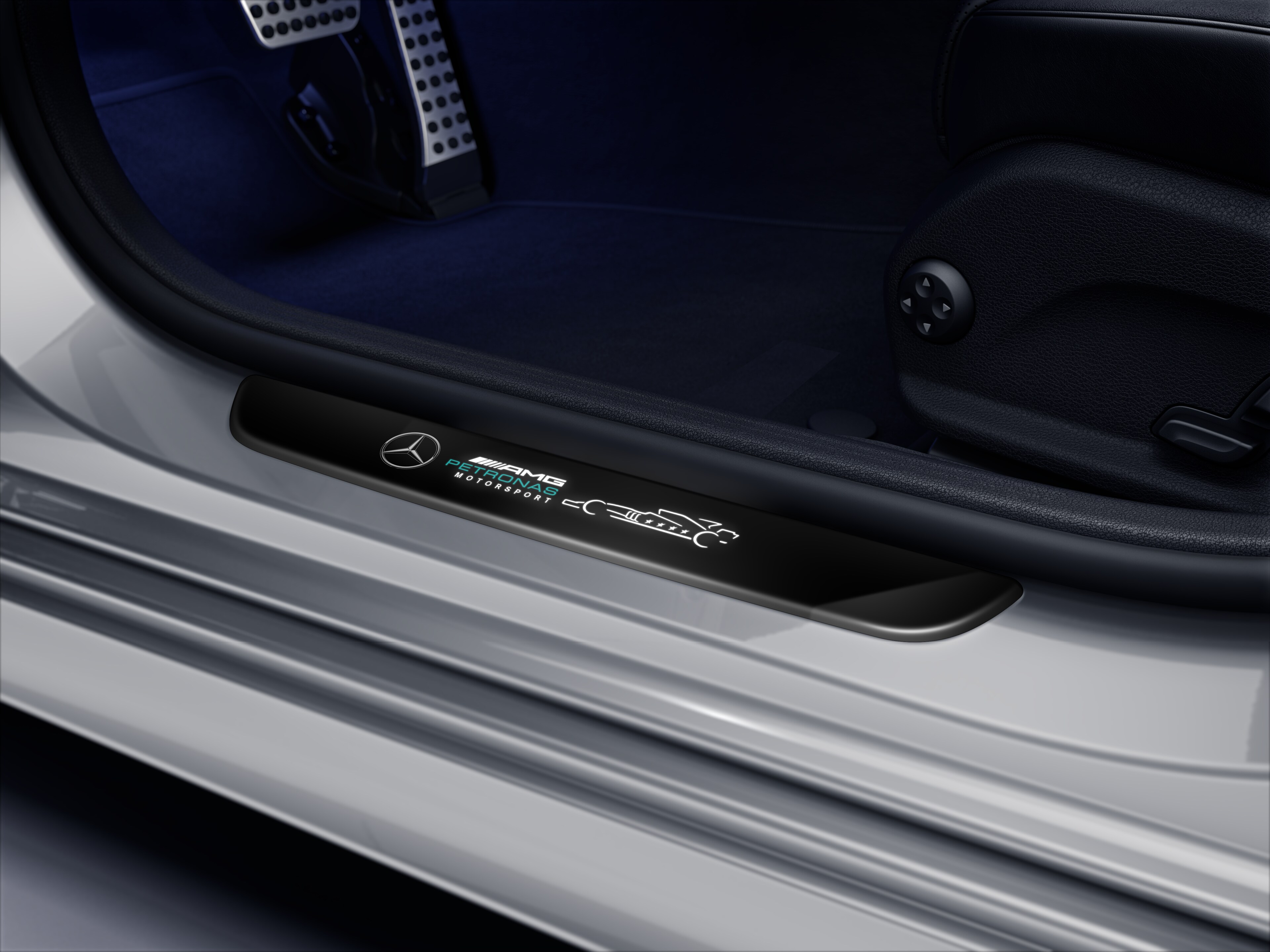 Mercedes-Benz - Einstiegsleiste, beleuchtet, vorne, 2-fach, Sonder Einstiegsleiste, beleuchtet, vorne, 2-fach, Sonder