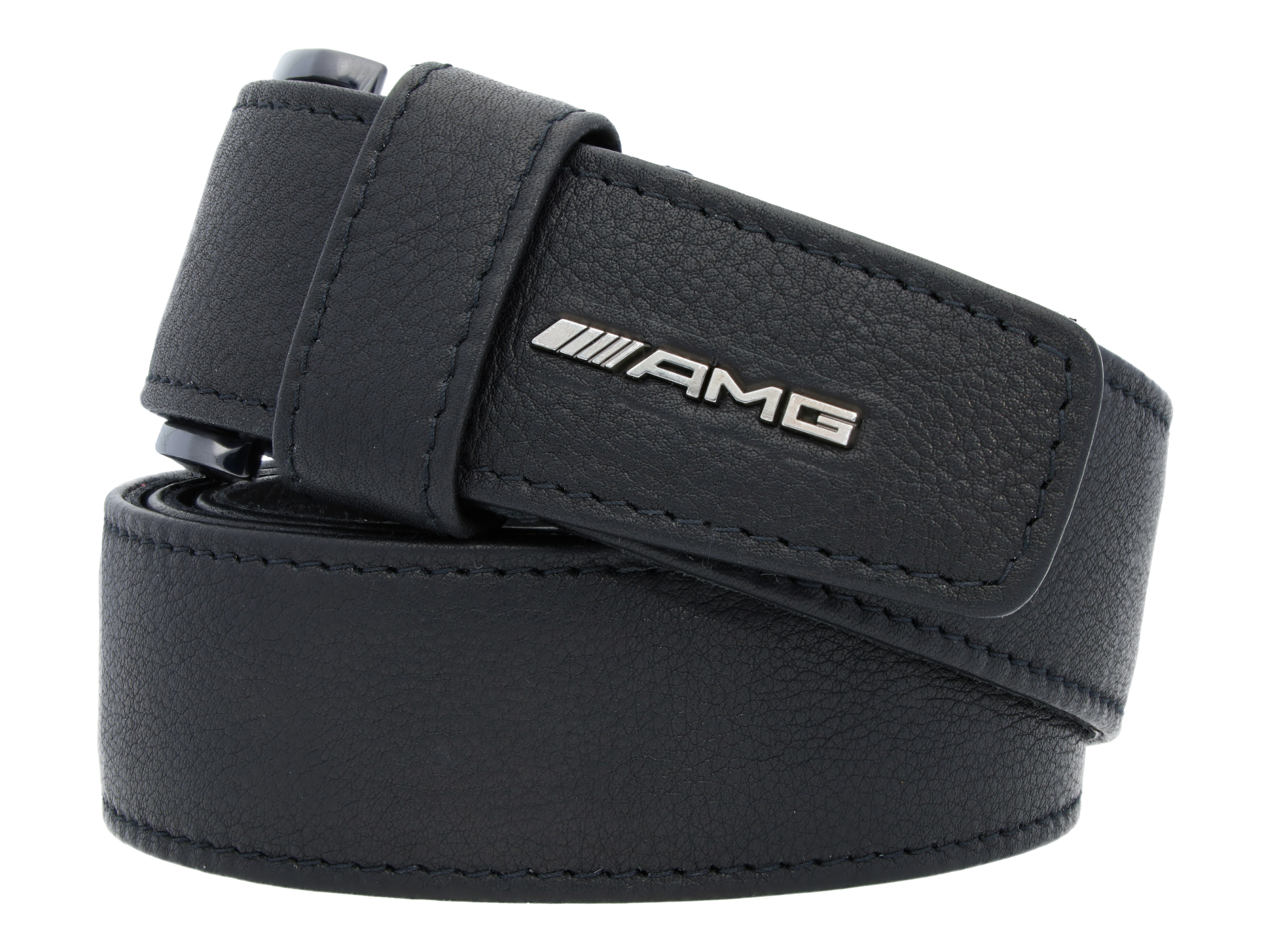 Mercedes-Benz -  AMG Gürtel, schwarz, Rindleder