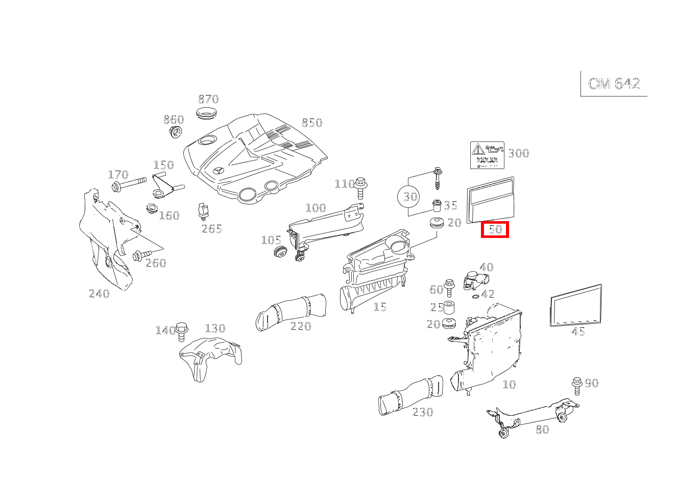 Luftfiltereinsatz RECHTS E 280 T CDI 4MATIC 211 Luftfiltereinsatz RECHTS E 280 T CDI 4MATIC 211