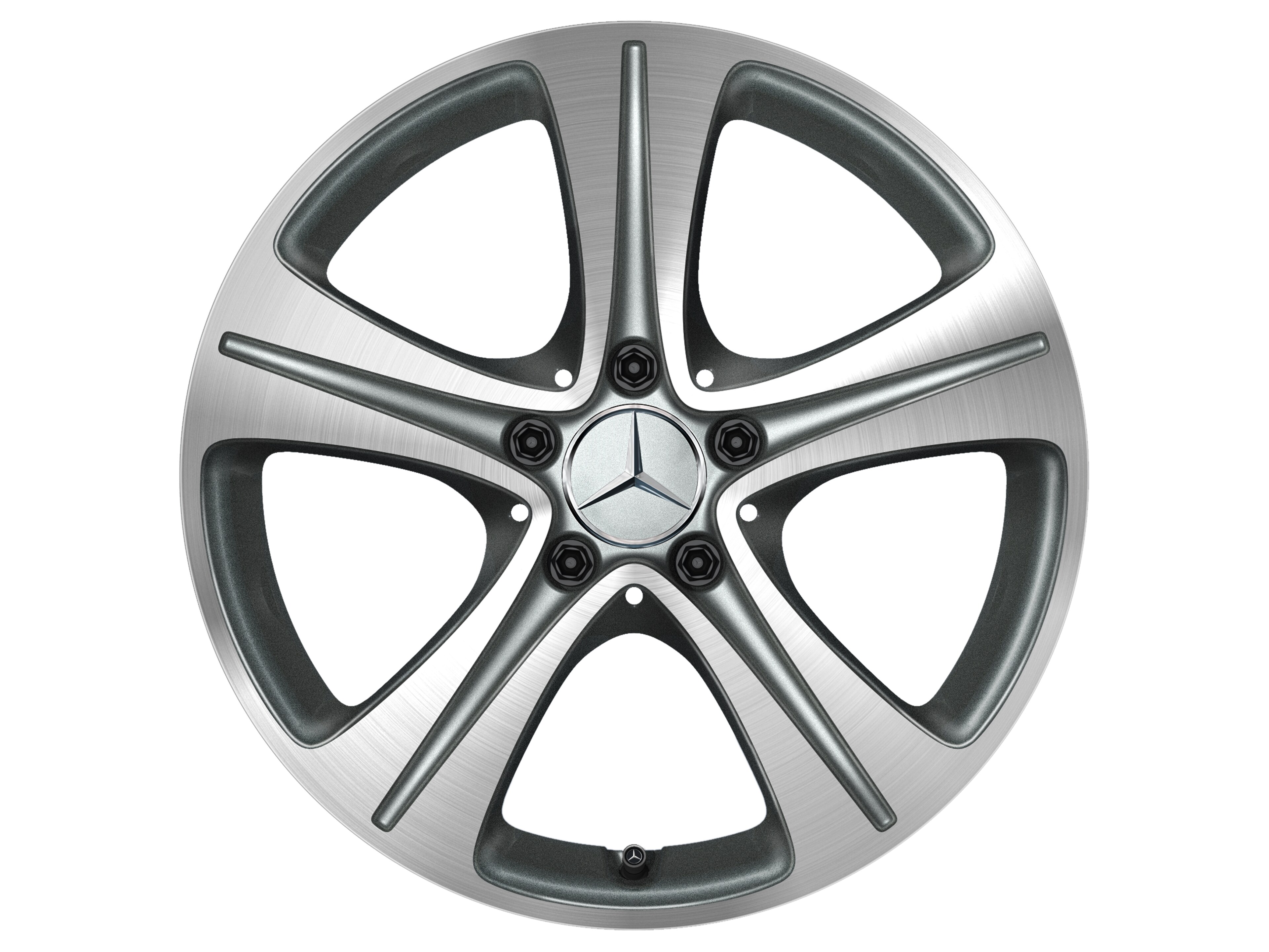 5-Speichen-Rad, 43,2 cm (17 Zoll), glanzgedre