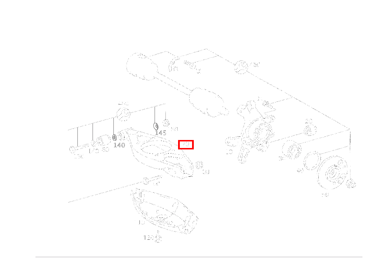 Federlenker LINKS UND RECHTS CL 230 Kompressor 203