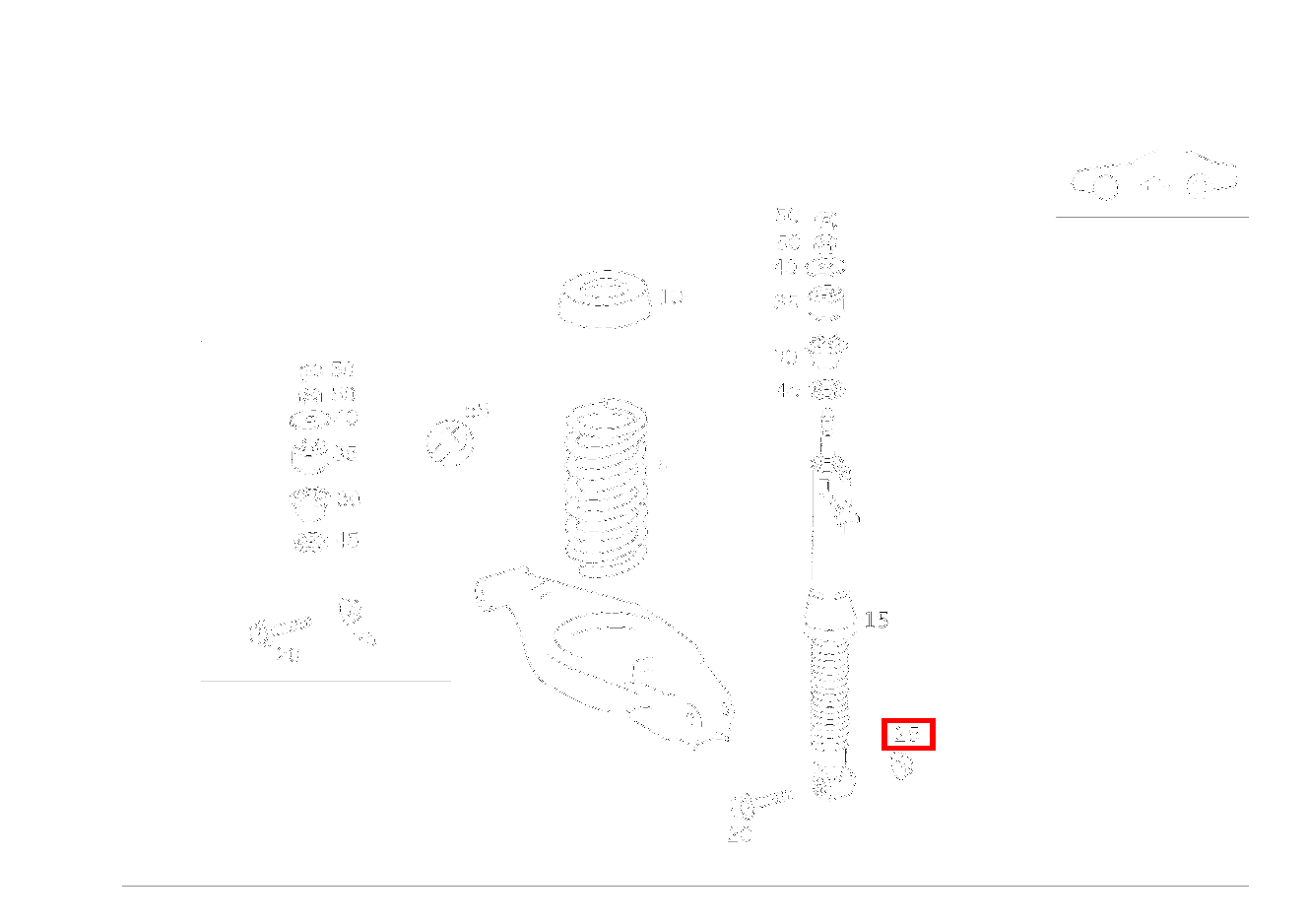 Mutter FEDERBEIN AN FEDERLENKER; M10 SL 600 Roadster mit Automatik 129 Mutter FEDERBEIN AN FEDERLENKER; M10 SL 600 Roadster mit Automatik 129