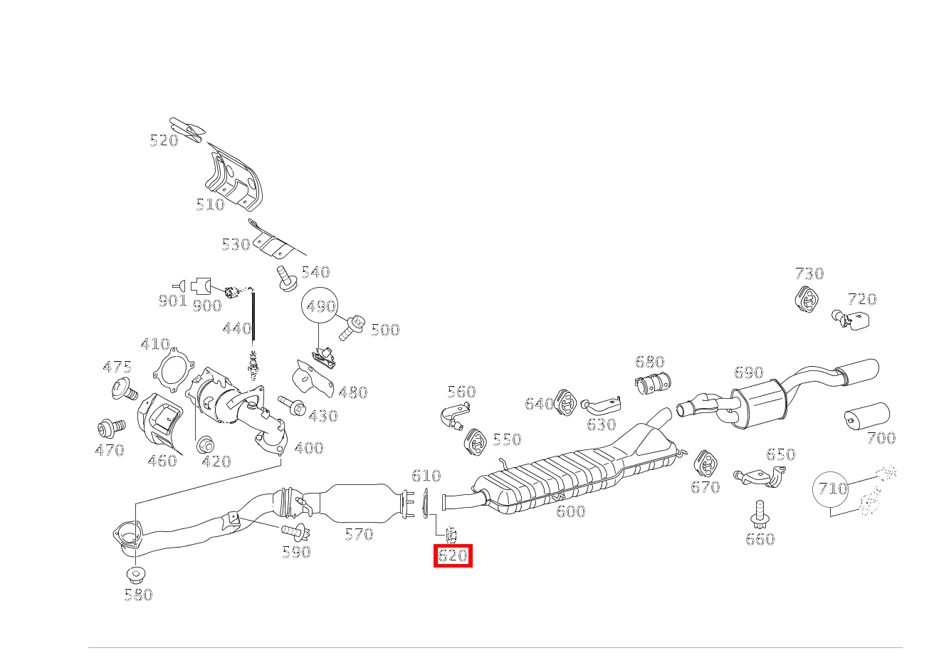Sechskantmutter AUSPUFFROHR VORN AN AUSPUFFROHR HINTEN; M8 B 200 Turbo Sports Tourer 245 Sechskantmutter AUSPUFFROHR VORN AN AUSPUFFROHR HINTEN; M8 B 200 Turbo Sports Tourer 245