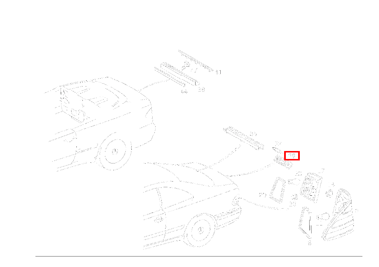 Kennzeichenleuchte CLK 55 AMG CABR. 208