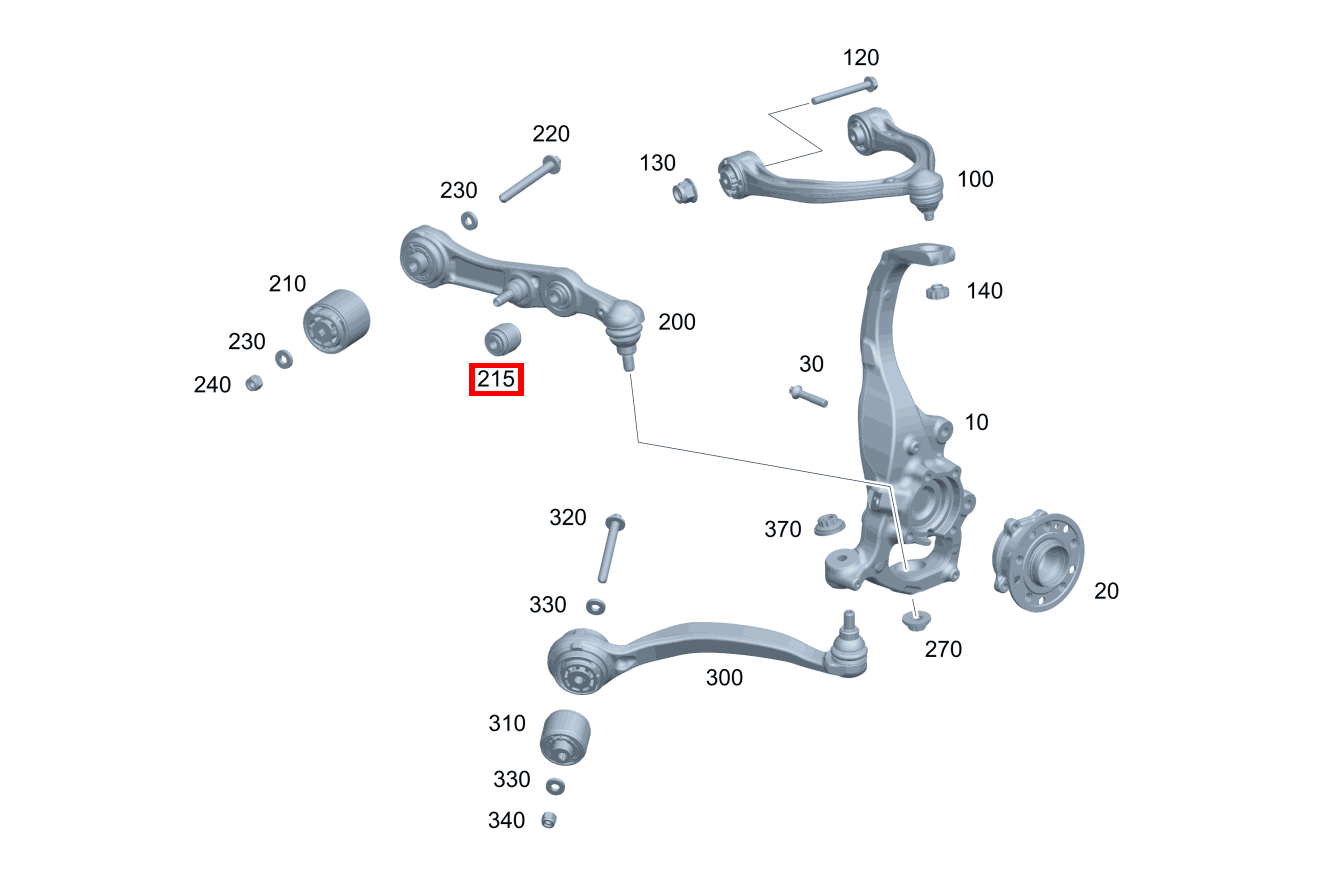 TRAGGELENK Federlenker rechts E 200 Cabriolet 238 TRAGGELENK Federlenker rechts E 200 Cabriolet 238