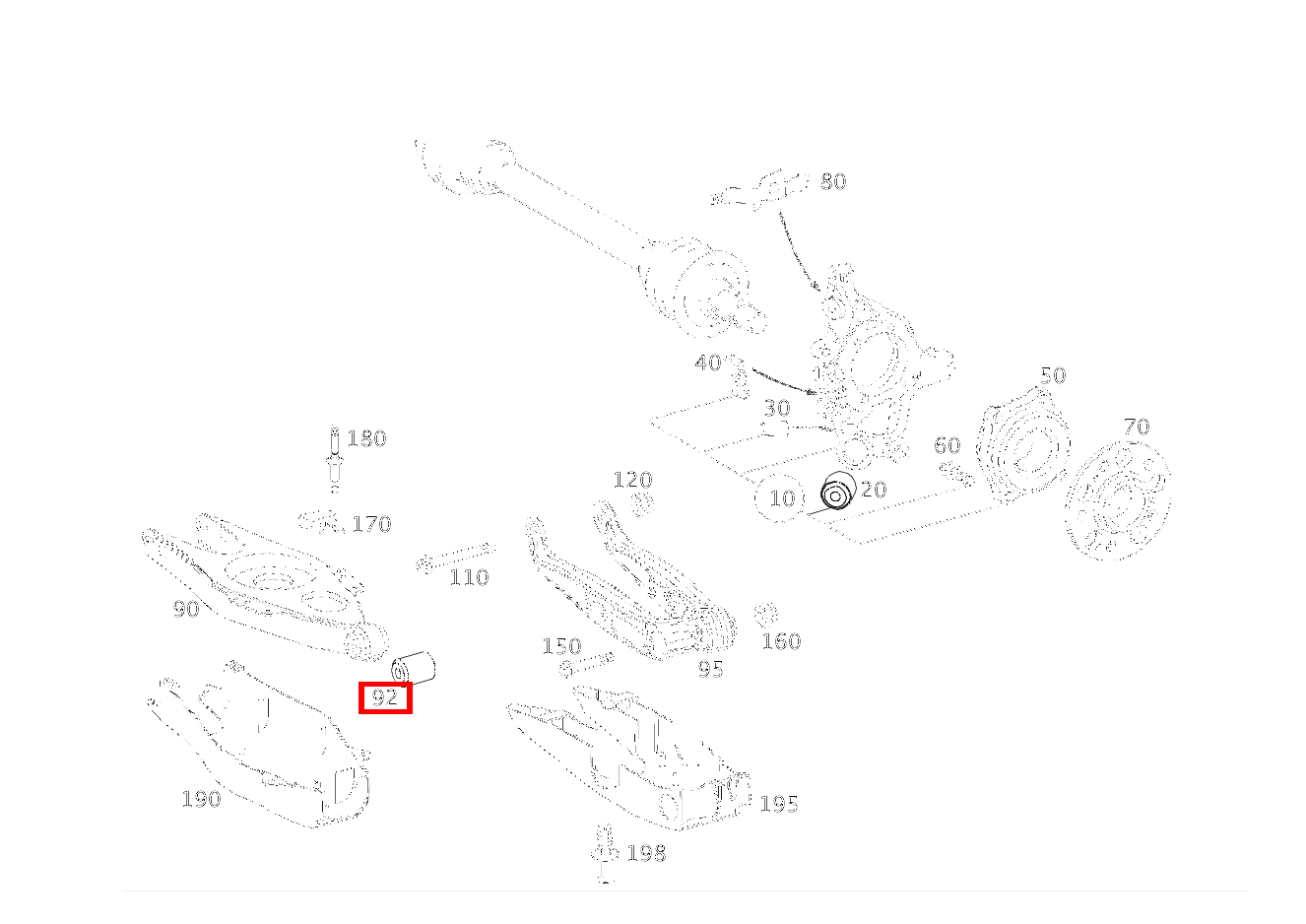TRAGGELENK FEDERLENKER AN RADTRAEGER E 280 4MATIC Limousine 211