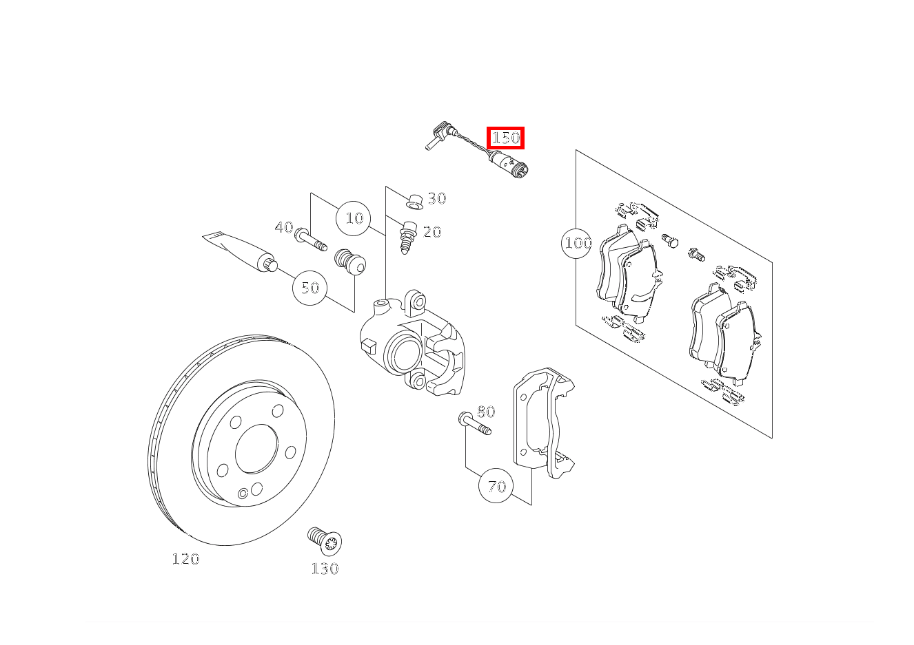 Belagverschleisssensor BREMSBELAGVERSCHLEISSANZEIGE A 200 TURBO COUPE 169 Belagverschleisssensor BREMSBELAGVERSCHLEISSANZEIGE A 200 TURBO COUPE 169
