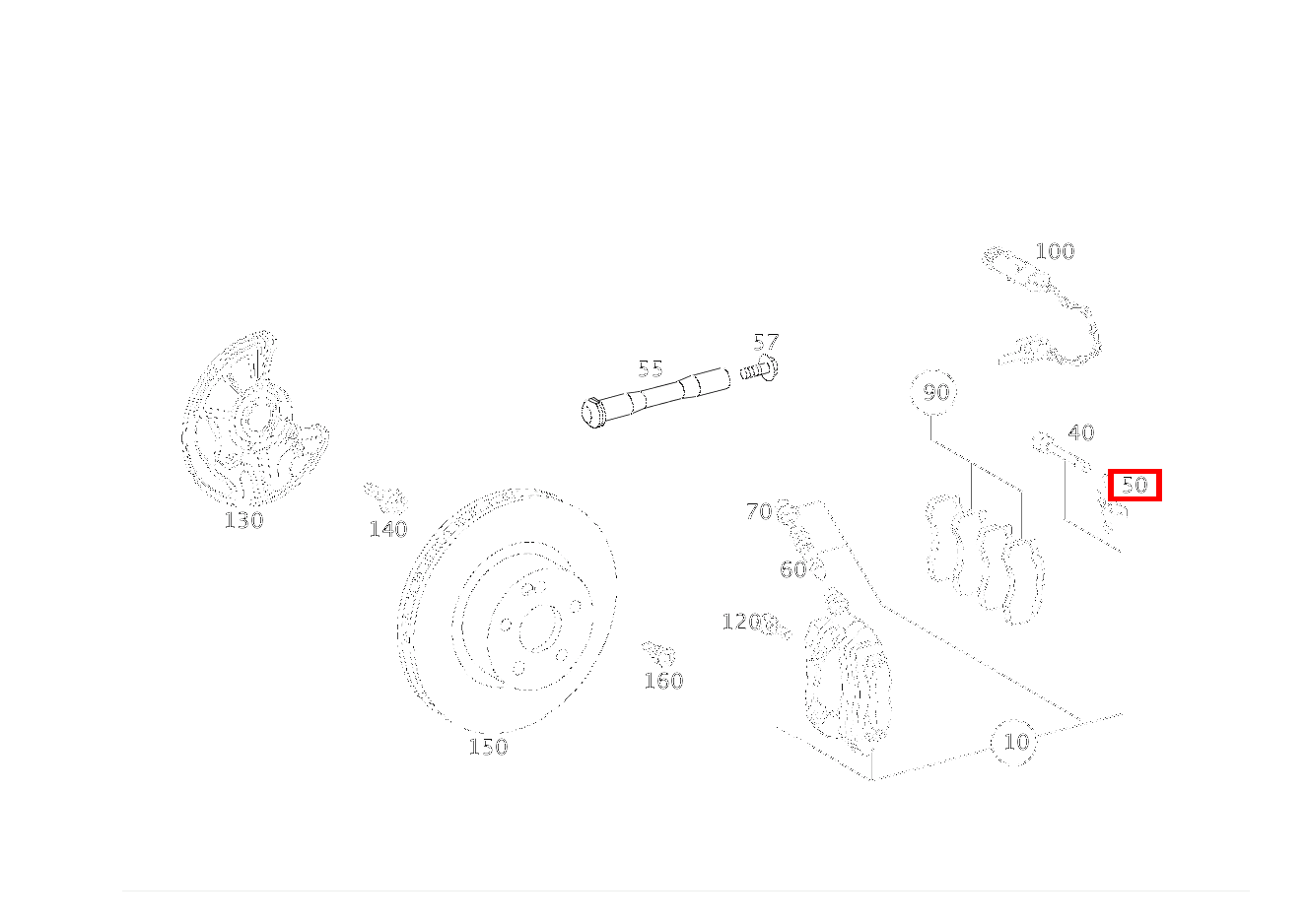 TEILESATZ SPREIZFEDER Bremssattel Vorderachse CLS 55 AMG 219 TEILESATZ SPREIZFEDER Bremssattel Vorderachse CLS 55 AMG 219