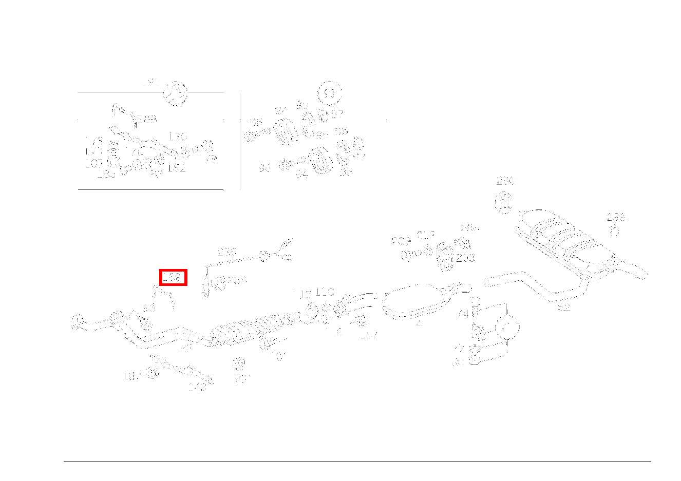 Spannbügel AUSPUFFROHR VORN AN HALTER E 300 T 4-Matic 124