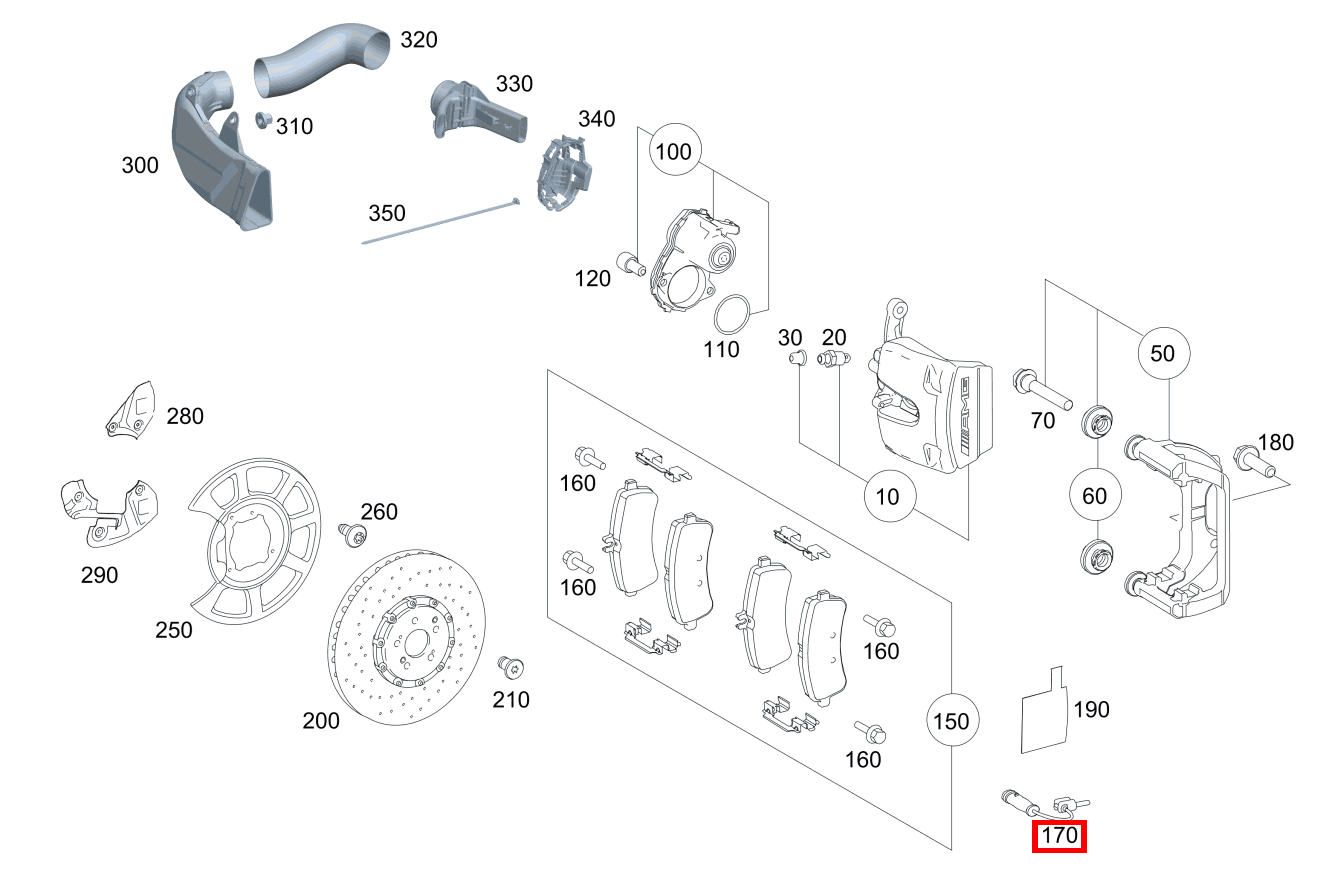 Belagverschleisssensor BREMSBELAGVERSCHLEISSANZEIGE LINKS Mercedes-AMG GT S 197 Belagverschleisssensor BREMSBELAGVERSCHLEISSANZEIGE LINKS Mercedes-AMG GT S 197