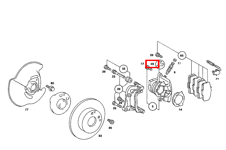 Reparatursatz 190 D 2.5 Turbo 201