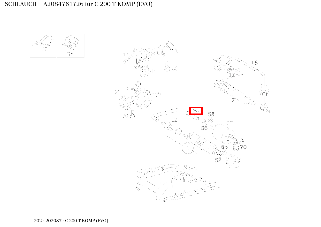 Schlauch C 200 T KOMP (EVO) 202 Schlauch C 200 T KOMP (EVO) 202