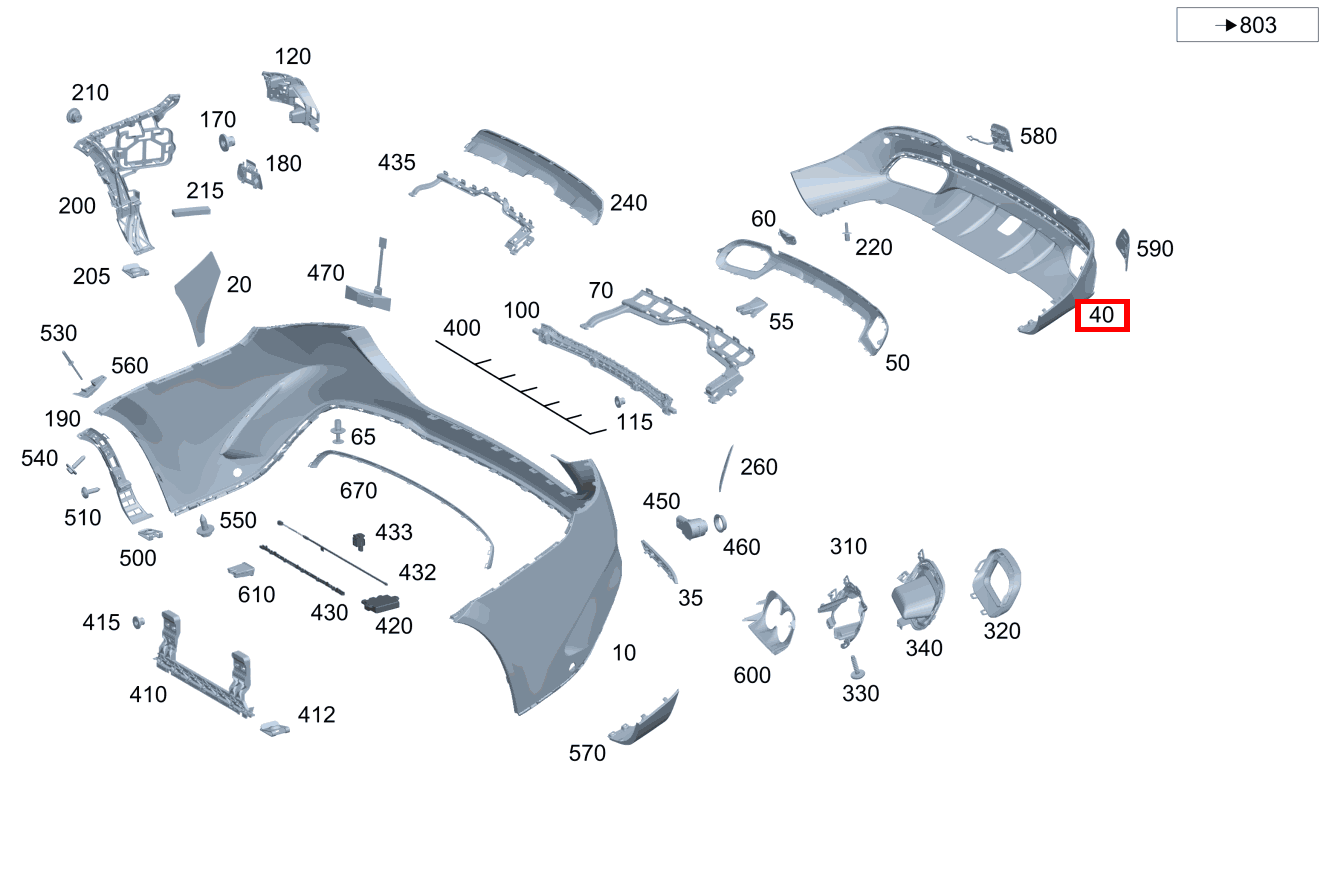 Abdeckung Stossfänger Stoßfänger hinten unten GLE 350 d 4MATIC Coupé 292