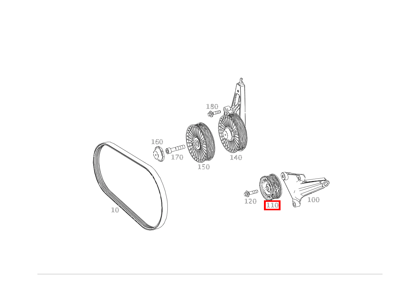 Umlenkrolle S 350 DE 4MATIC Limousine lang 221 Umlenkrolle S 350 DE 4MATIC Limousine lang 221