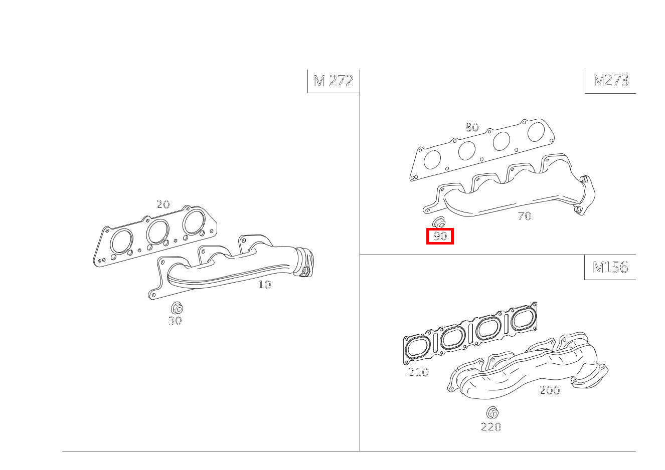 Sechskantmutter AUSPUFFKRUEMMER; M6 S 550 Limousine lang BCA 221 Sechskantmutter AUSPUFFKRUEMMER; M6 S 550 Limousine lang BCA 221