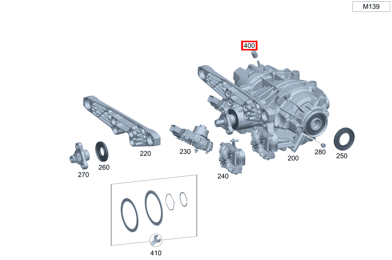 ENTLUEFTER Hinterachsgetriebe Mercedes-AMG CLA 45 S 4MATIC+ Shooting Brake 118 ENTLUEFTER Hinterachsgetriebe Mercedes-AMG CLA 45 S 4MATIC+ Shooting Brake 118