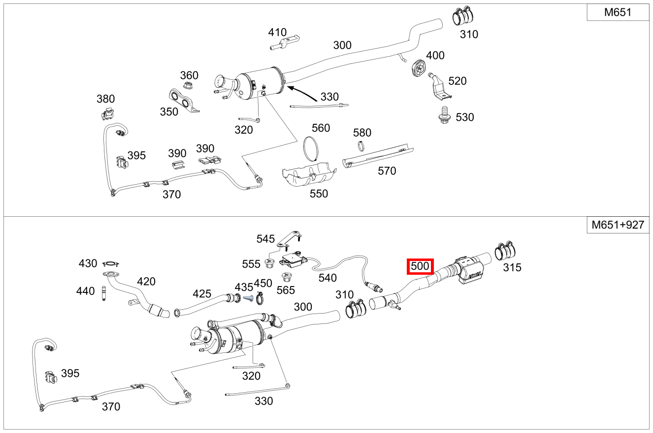 Abgasanlage Mitte, mit Abgasklappe CLA 220 Shooting Brake d 4MATIC 117 Abgasanlage Mitte, mit Abgasklappe CLA 220 Shooting Brake d 4MATIC 117