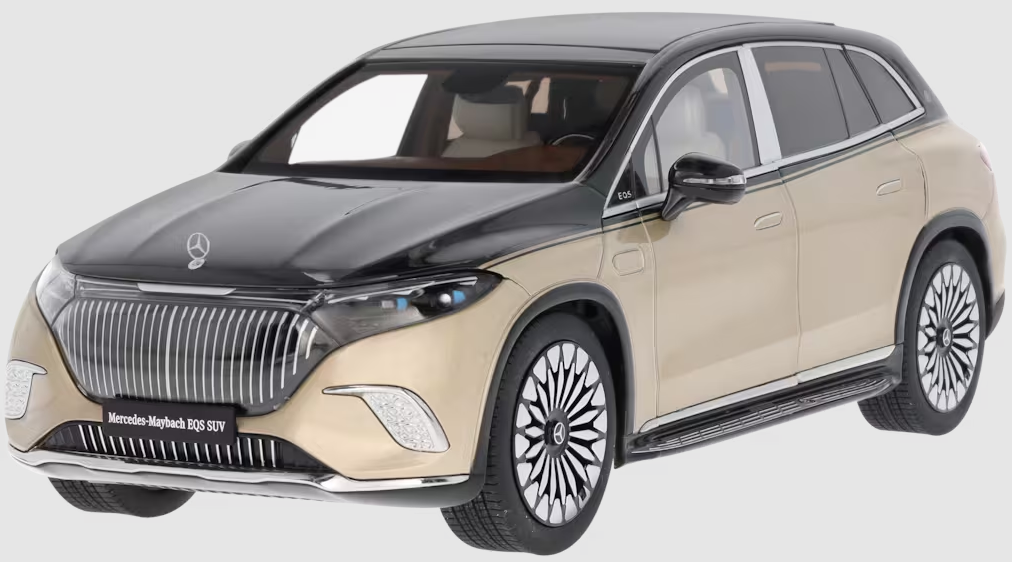 Mercedes-Maybach EQS 680 SUV, Z296 obsidianschwarz / designo kalaharigold, 1:18 Mercedes-Maybach EQS 680 SUV, Z296 obsidianschwarz / designo kalaharigold, 1:18