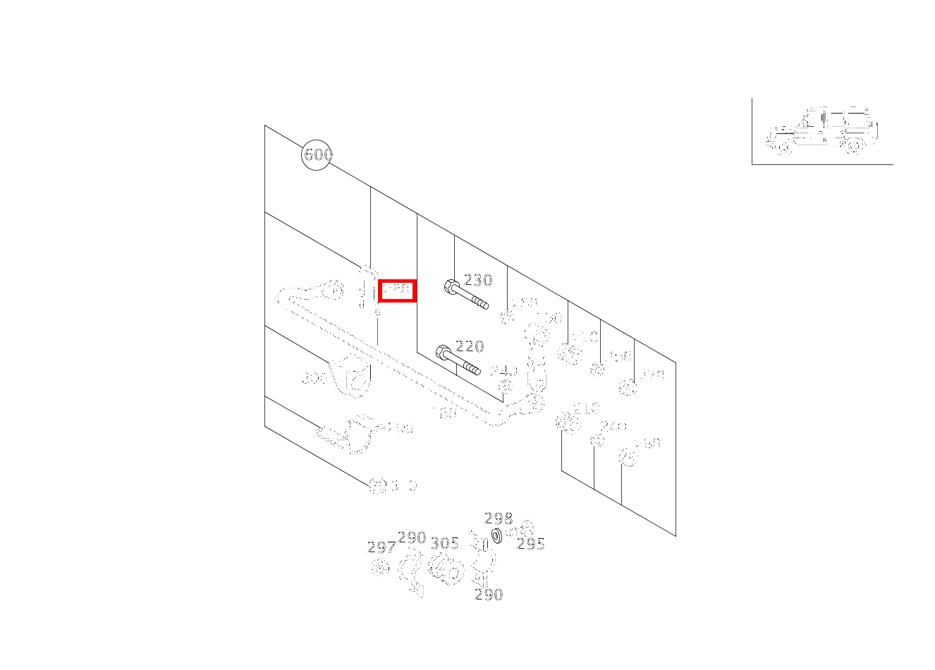 Bügel Stabilisator an Vorderachse G 500 Off-Roader lang BCA 463 Bügel Stabilisator an Vorderachse G 500 Off-Roader lang BCA 463