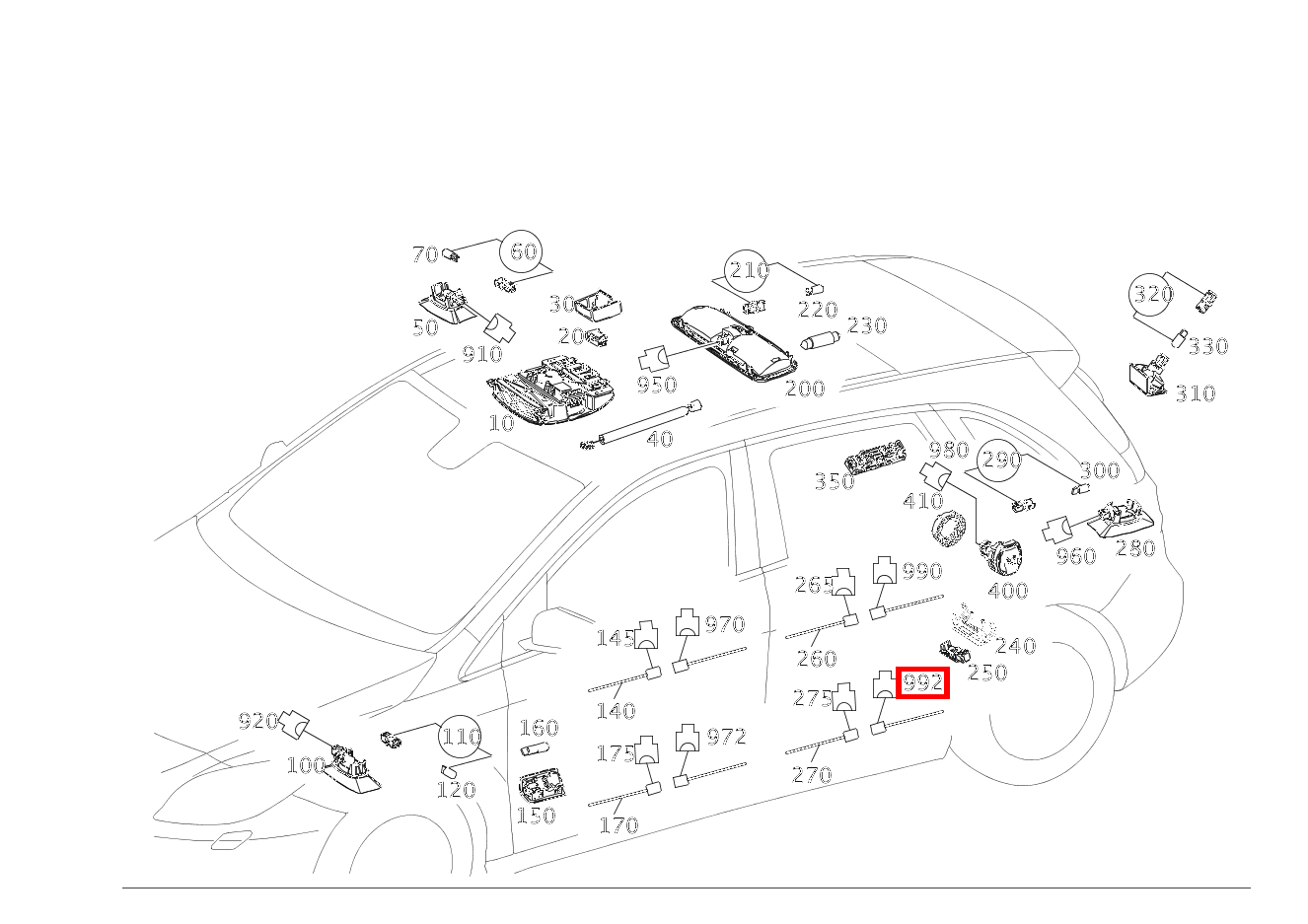 Stecker BELEUCHTUNG ARMLEHNE LINKS/RECHTS X157/7*3; 3-PIN MQS B220 4M 246 Stecker BELEUCHTUNG ARMLEHNE LINKS/RECHTS X157/7*3; 3-PIN MQS B220 4M 246
