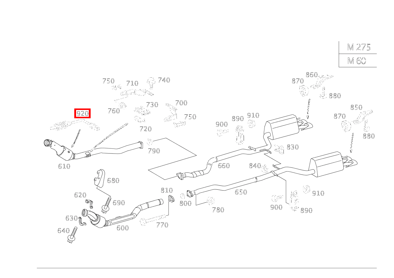 Lambdasonde VOR KATALYSATOR CL 65 AMG Coupé 215 Lambdasonde VOR KATALYSATOR CL 65 AMG Coupé 215