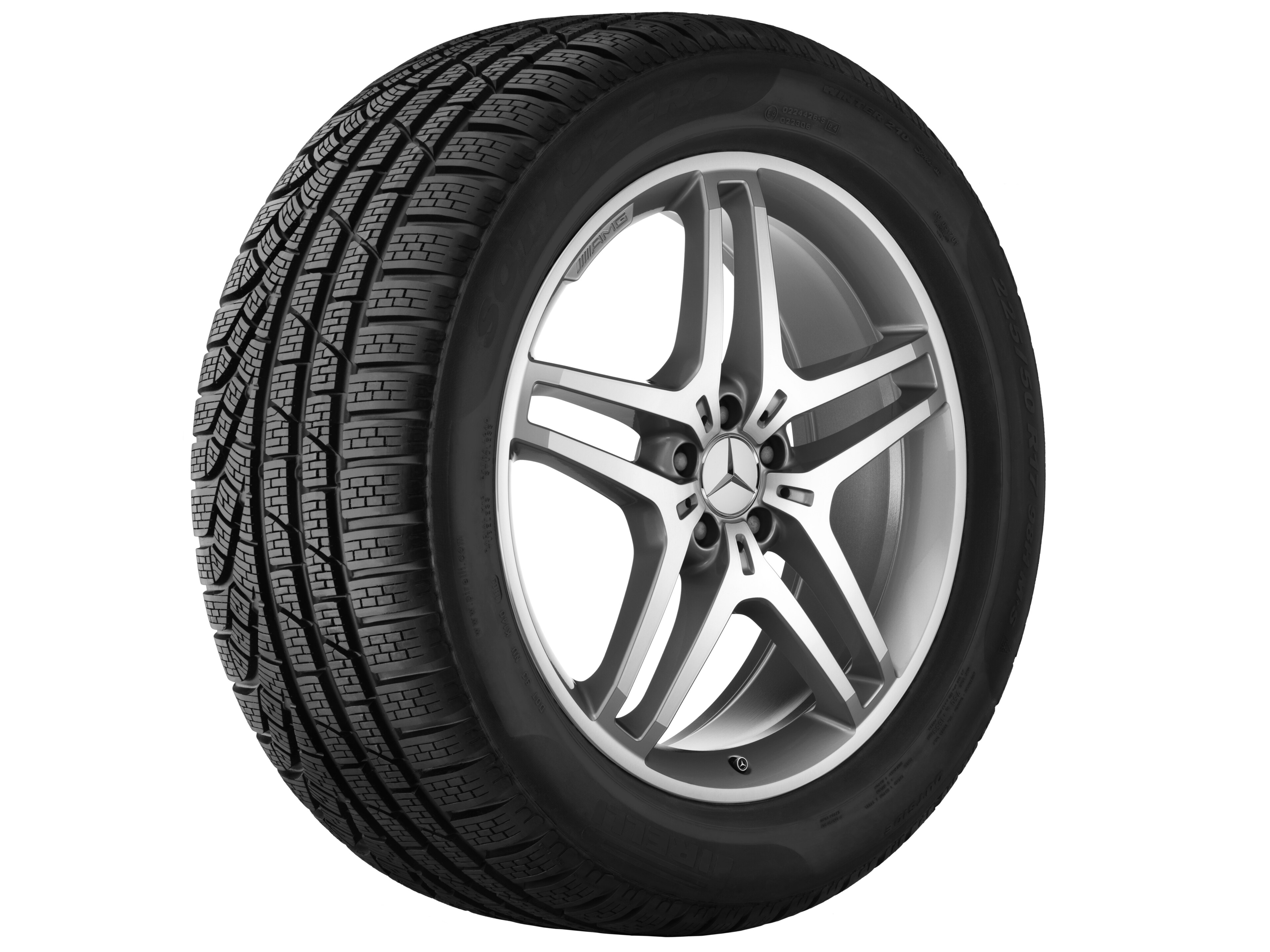 Mercedes-Benz - AMG 5-Doppelspeichen-Rad, 53,3 cm (21 Zoll), glanz AMG 5-Doppelspeichen-Rad, 53,3 cm (21 Zoll), glanz