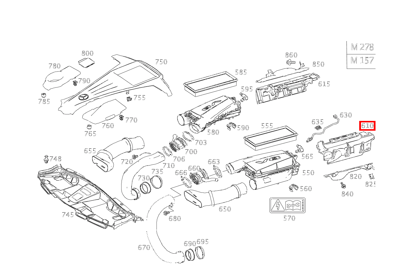 Geräuschisolierung ZWISCHEN LUFTFILTER LINKS UND ZYLINDERKOPFHAUBE Mercedes-AMG E 63 4MATIC T-Modell 212 Geräuschisolierung ZWISCHEN LUFTFILTER LINKS UND ZYLINDERKOPFHAUBE Mercedes-AMG E 63 4MATIC T-Modell 212