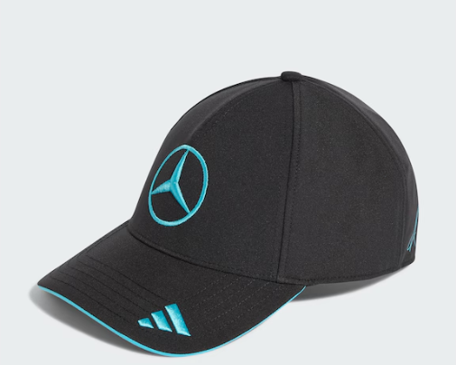 Cap, George Russell, Mercedes-AMG F1 schwarz, Polyester (recycelt) Cap, George Russell, Mercedes-AMG F1 schwarz, Polyester (recycelt)