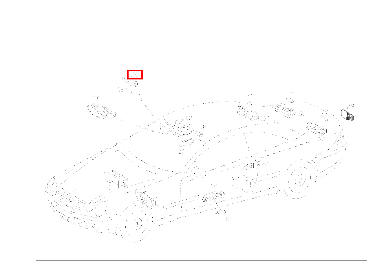 Innenleuchte UNTER SONNENBLENDE CL 65 AMG Coupé 215 Innenleuchte UNTER SONNENBLENDE CL 65 AMG Coupé 215