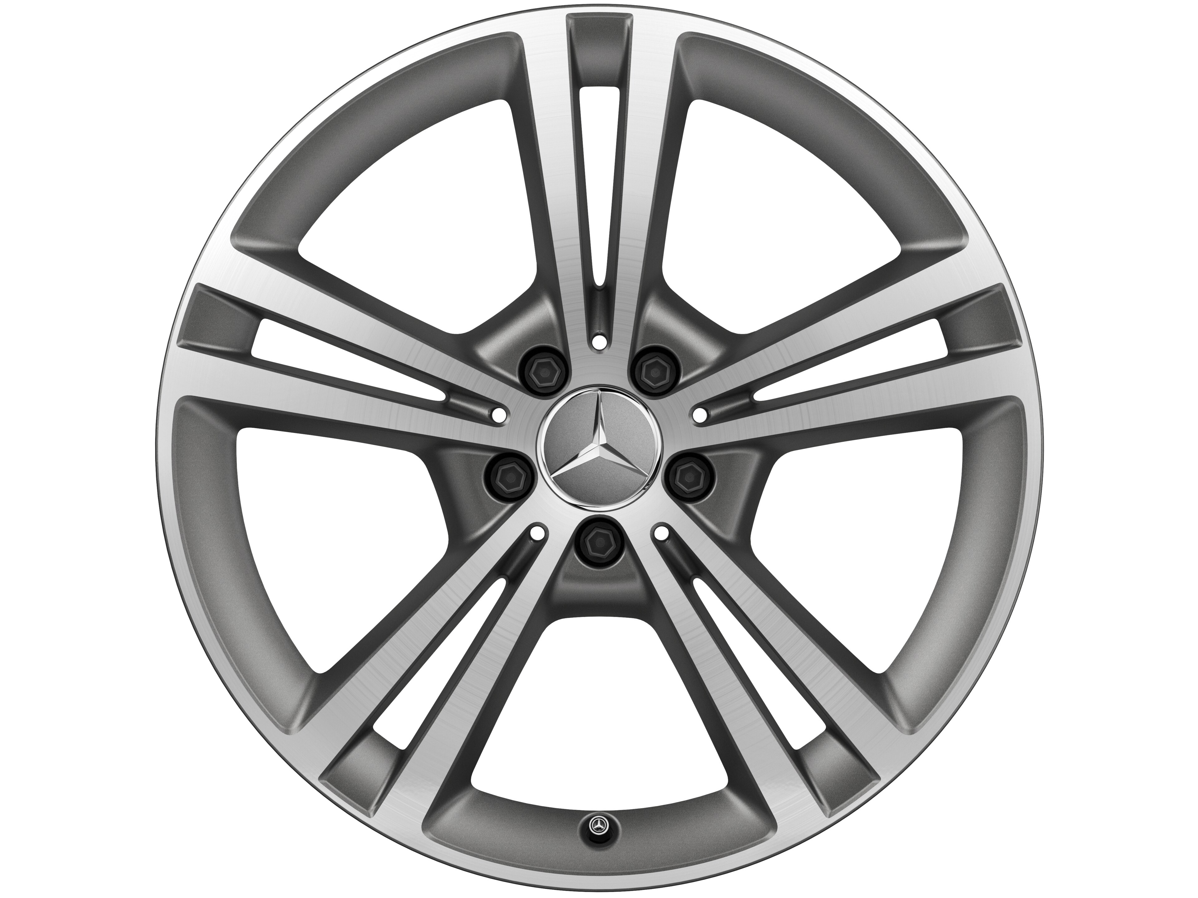 Mercedes-Benz - 5-Doppelspeichen-Rad, 48,3 cm (19 Zoll), glan 5-Doppelspeichen-Rad, 48,3 cm (19 Zoll), glan
