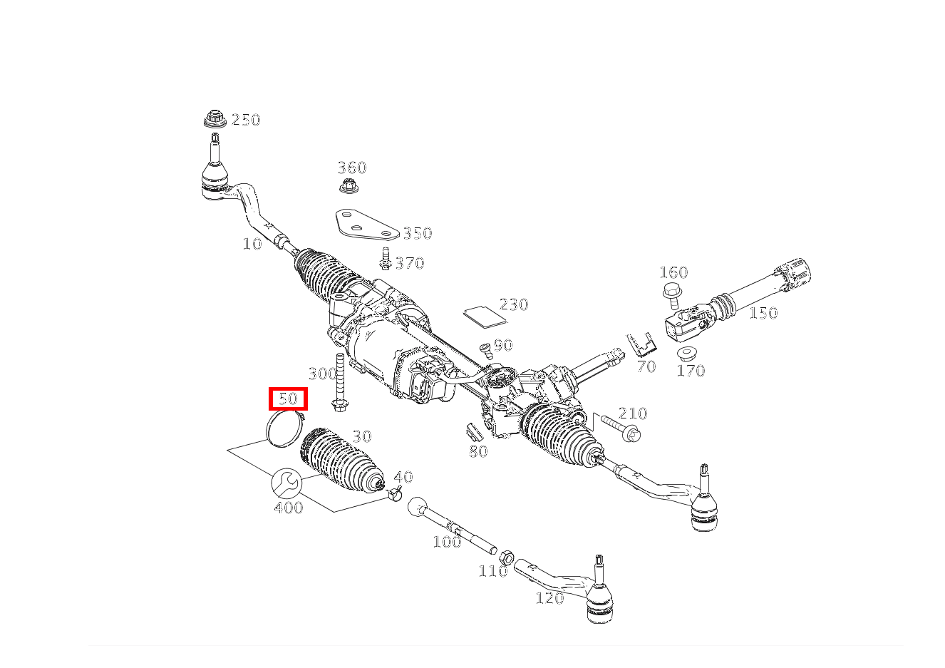 EINOHRKLEMME INNEN S 560 Cabriolet 217 EINOHRKLEMME INNEN S 560 Cabriolet 217