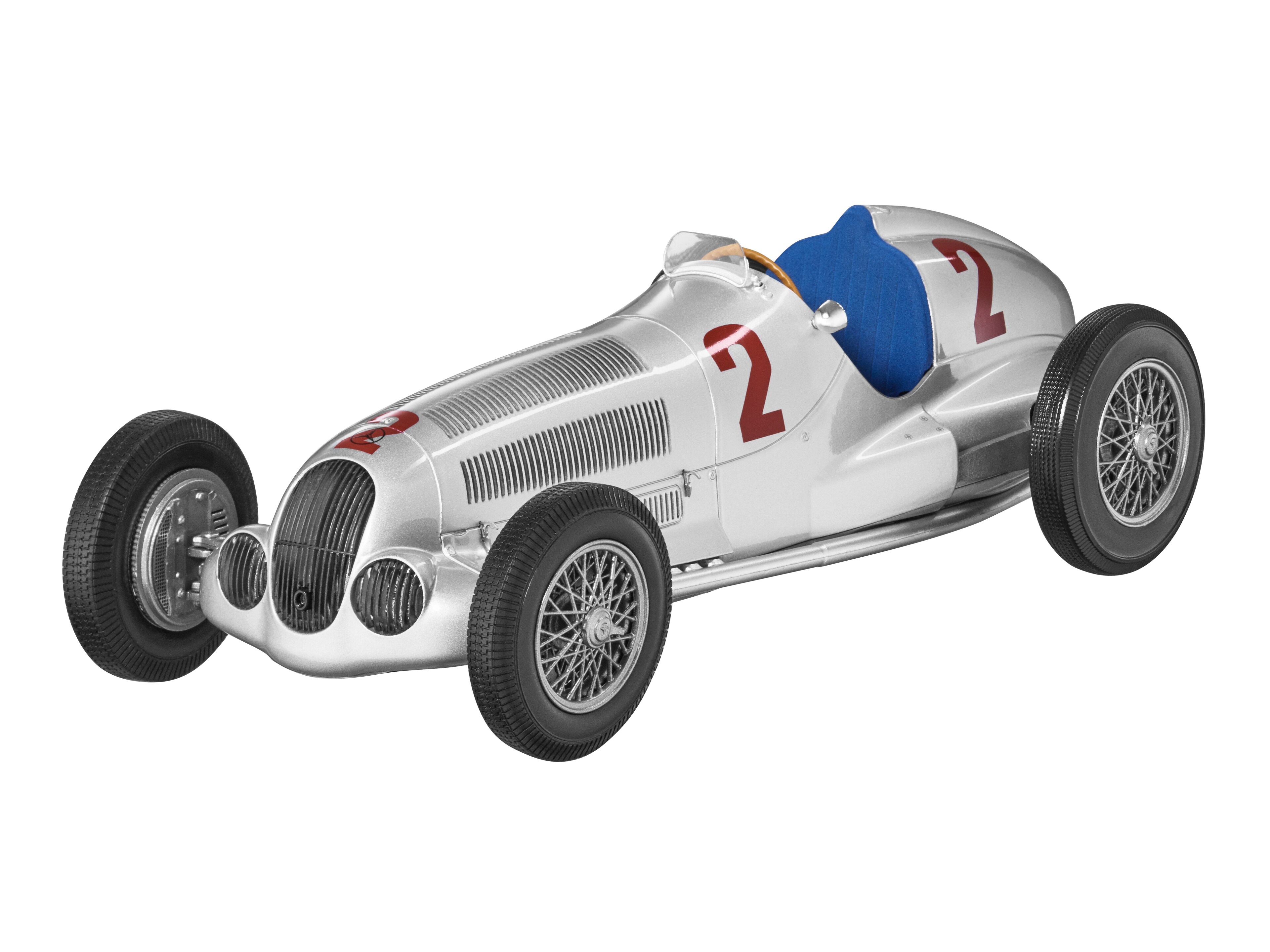 Mercedes-Benz - W 125 - H. Lang Sieger Großer Preis von Tripolini (1937) silberfarben, Minichamps, 1:18