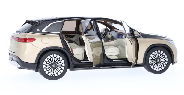 Mercedes-Maybach EQS 680 SUV, Z296 obsidianschwarz / designo kalaharigold, 1:18 Mercedes-Maybach EQS 680 SUV, Z296 obsidianschwarz / designo kalaharigold, 1:18