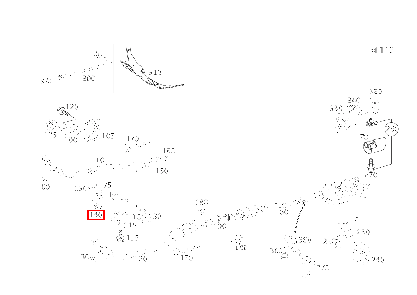 Sechskantmutter HALTER AN HALTER; M8 C 320 Sportcoupé 203 Sechskantmutter HALTER AN HALTER; M8 C 320 Sportcoupé 203