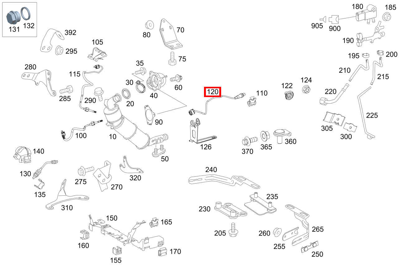 Nox-Sensor Hinten 615mm , , und weitere kaufen