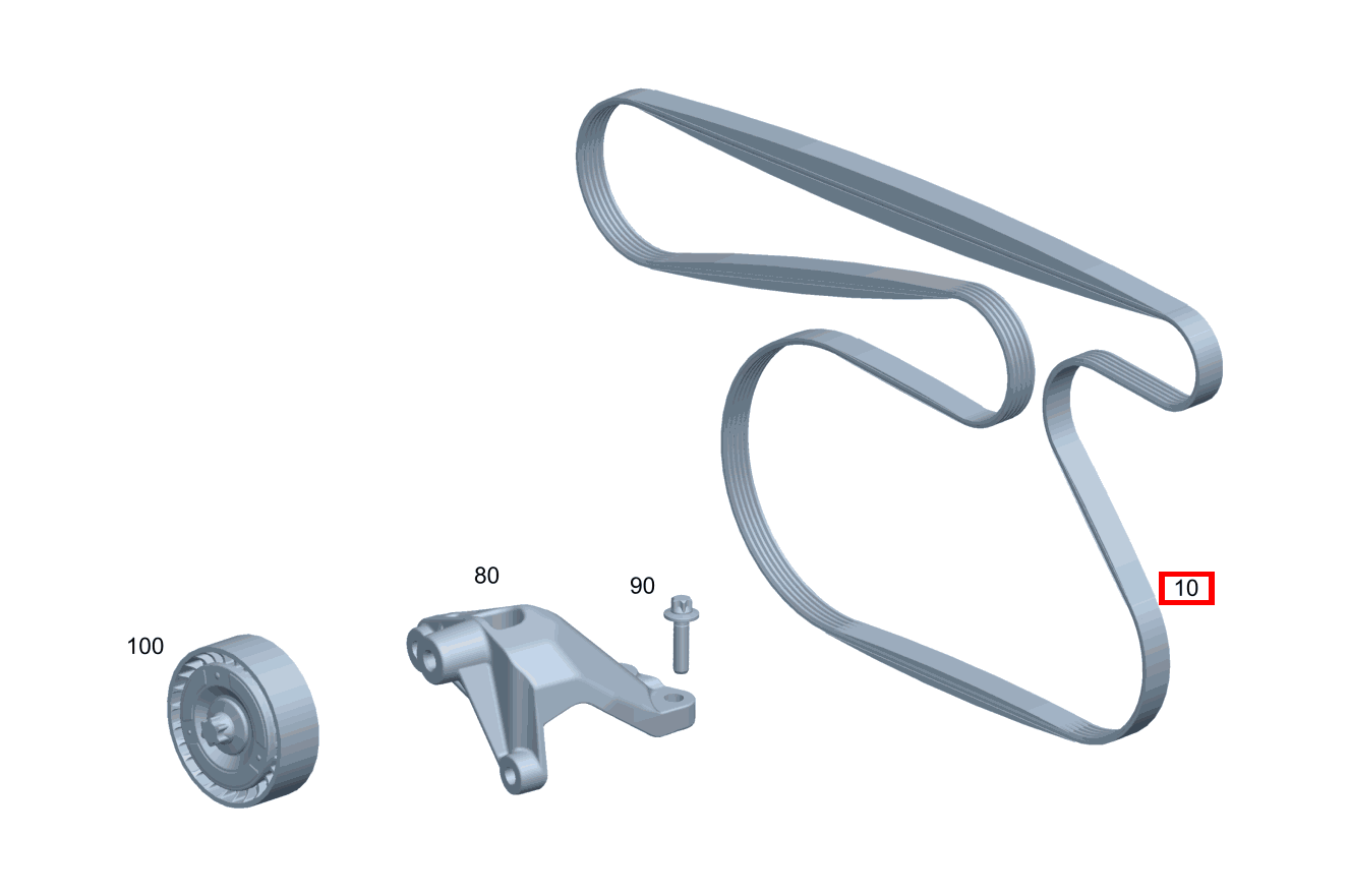 Keilrippenriemen 24.92 X 2005 E 350 d 4MATIC Cabriolet 238 Keilrippenriemen 24.92 X 2005 E 350 d 4MATIC Cabriolet 238