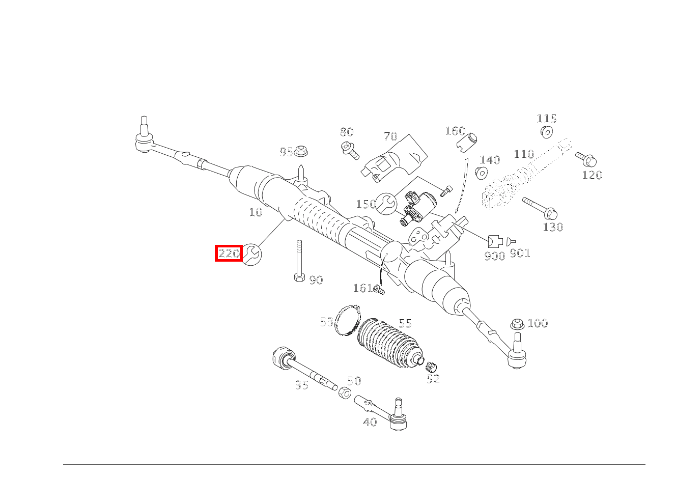 REP.SATZ LENKGETRIEBE REPARATURSATZ FUER OELLEITUNGEN S500 4M L LL 221 REP.SATZ LENKGETRIEBE REPARATURSATZ FUER OELLEITUNGEN S500 4M L LL 221