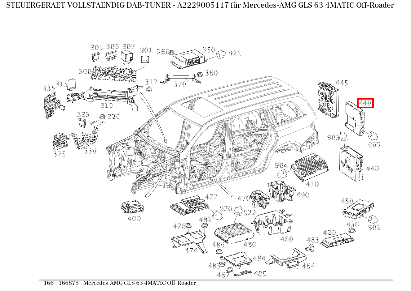 Steuergerät vollständig DAB-TUNER Mercedes-AMG GLS 63 4MATIC Off-Roader 166 Steuergerät vollständig DAB-TUNER Mercedes-AMG GLS 63 4MATIC Off-Roader 166
