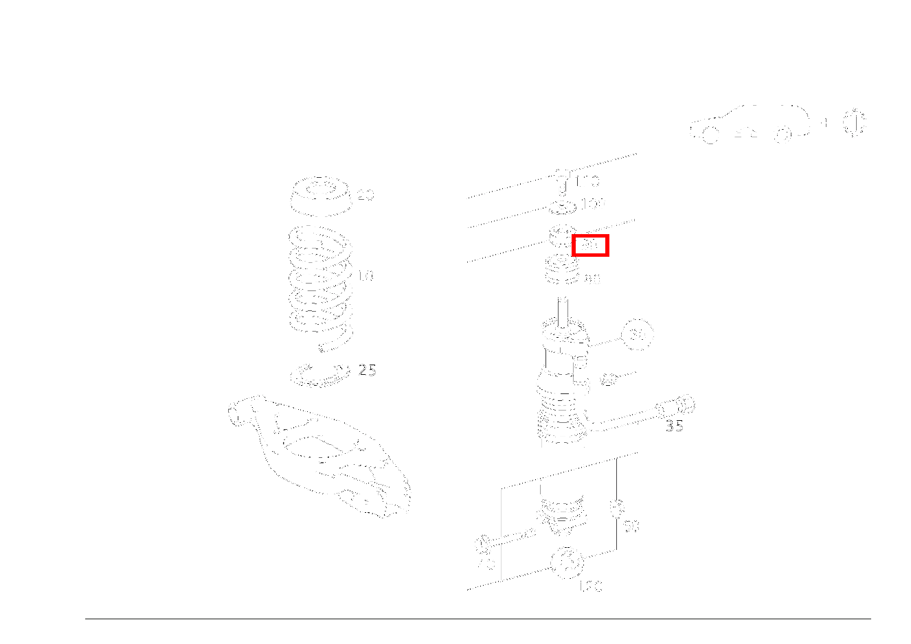 Gummipuffer FEDERBEIN AN RAHMEN E430 T 4-MATIC 210