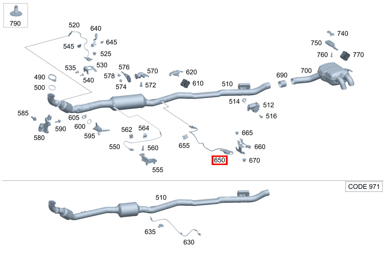 Nox-Sensor GLE 450 d 4MATIC Coupé 167