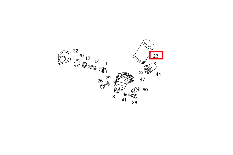 OELFILTERPATRONE AB 5001 KM 300SEL 126 OELFILTERPATRONE AB 5001 KM 300SEL 126
