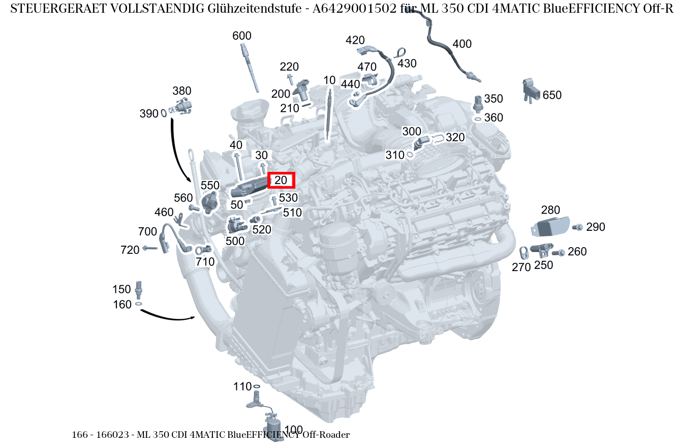 Steuergerät vollständig Glühzeitendstufe ML 350 CDI 4MATIC BlueEFFICIENCY Off-Roader 166 Steuergerät vollständig Glühzeitendstufe ML 350 CDI 4MATIC BlueEFFICIENCY Off-Roader 166