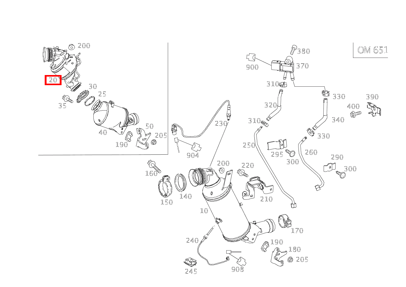 Katalysator C250CDI BE 204 Katalysator C250CDI BE 204