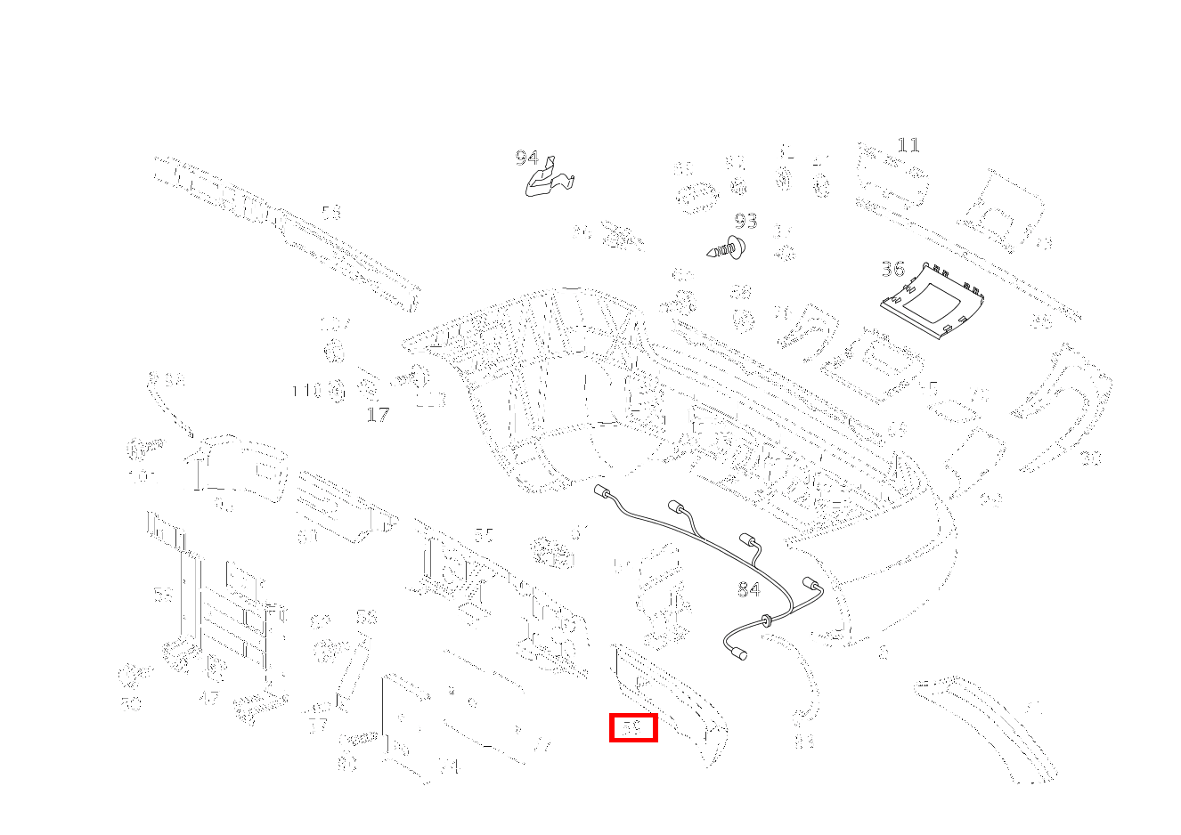 Pralldämpfer HINTEN LINKS ML 55 AMG Off-Roader 163