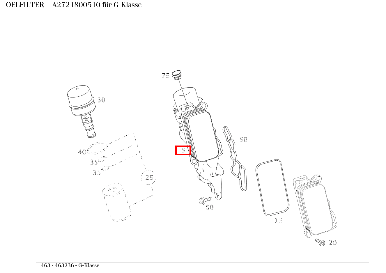 Ölfilter G-Klasse 463 Ölfilter G-Klasse 463