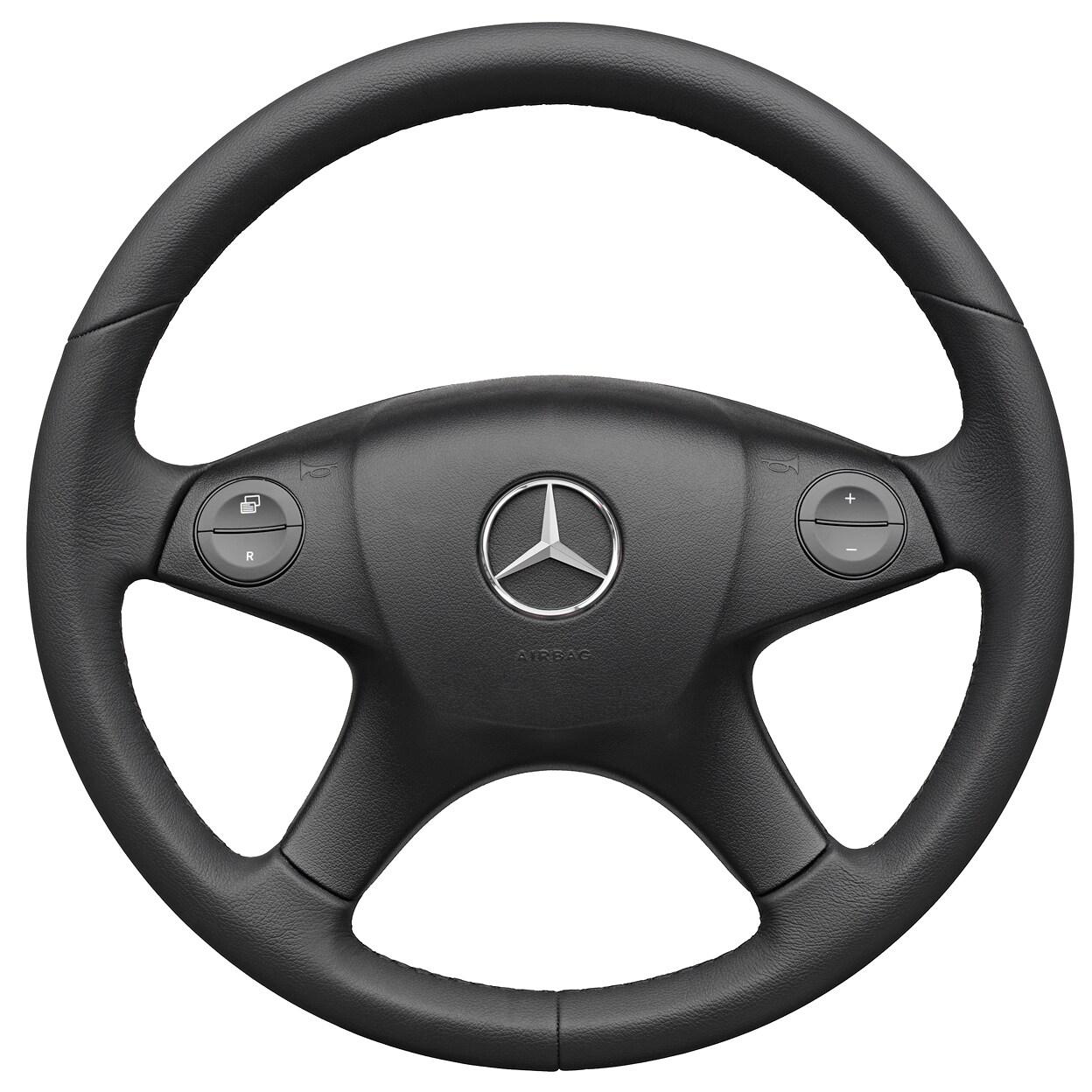 Mercedes-Benz - Leder-Lenkrad, Leder schwarz Leder-Lenkrad, Leder schwarz