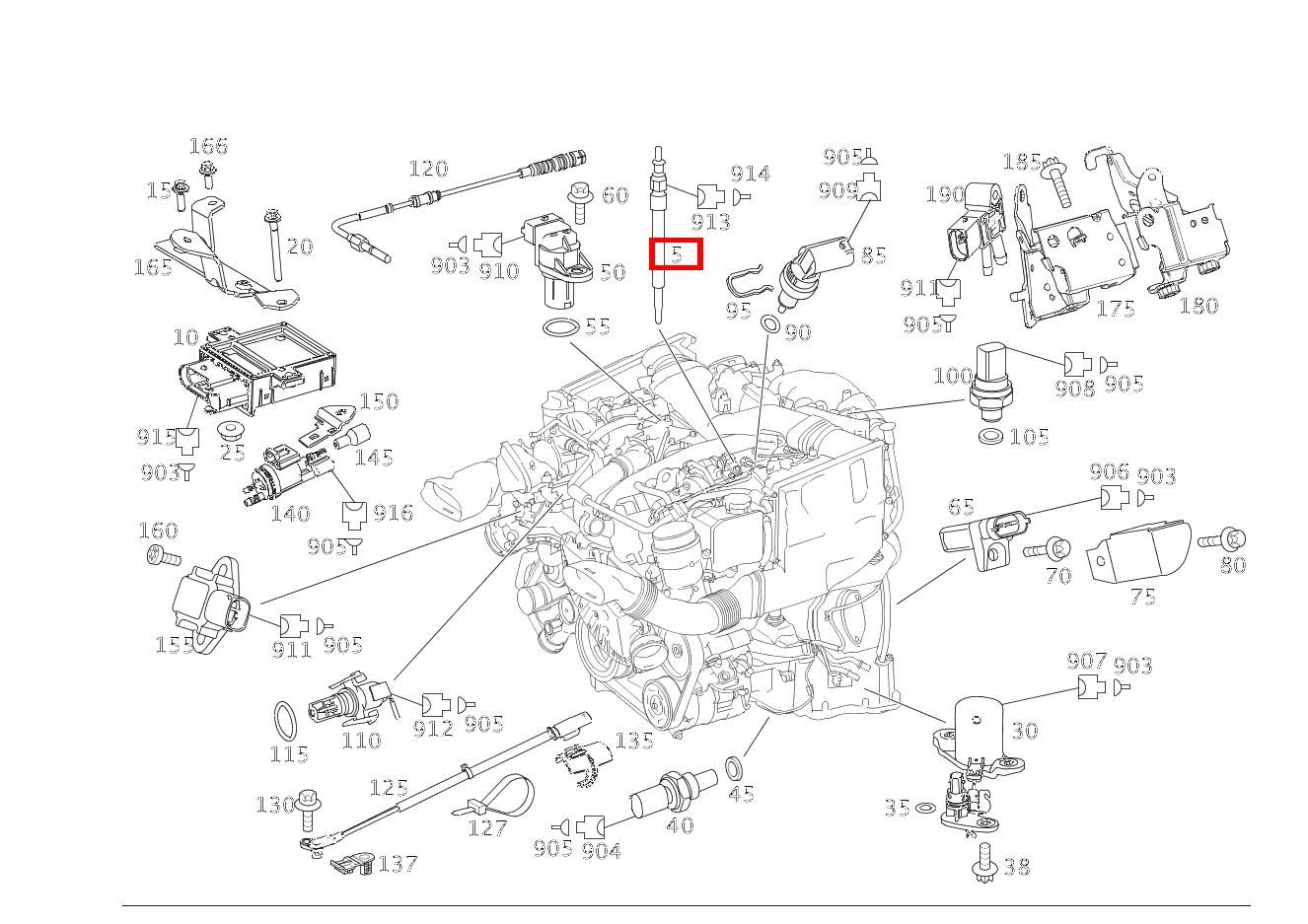 Glühkerze Stahlausführung M8 G 300 CDI/4X4/3428 Lang 461 Glühkerze Stahlausführung M8 G 300 CDI/4X4/3428 Lang 461