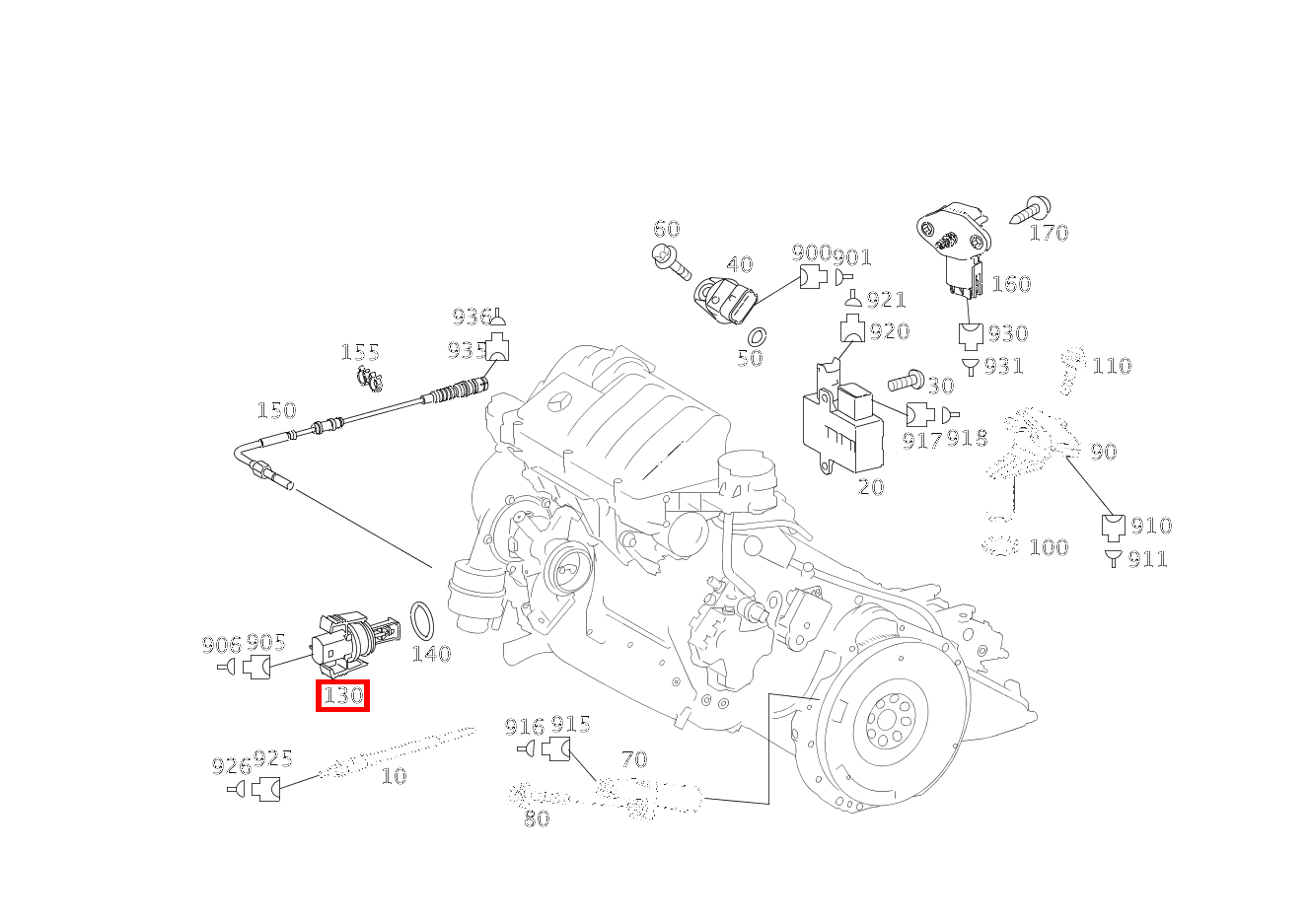 Temperatursensor A 200 CDI CP 169